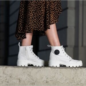 New Palladium X Free People Twill Sneaker Boots